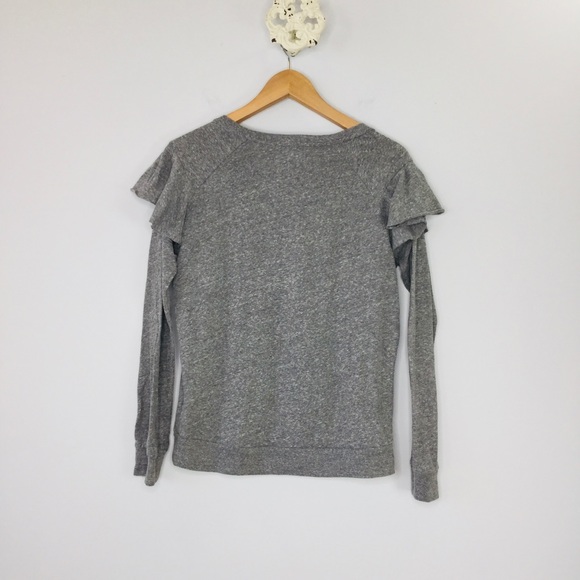 Nation LTD ruffle long sleeve banded tee - Picture 2 of 8